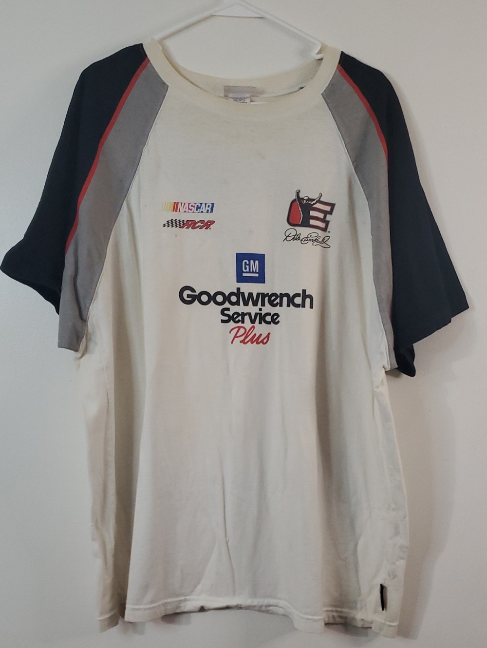 Vintage Nascar Dale Earnhardt All Over Logo Tee Size 2XL 90s Y2K